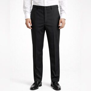 Haggar black 100% cotton straight leg dress pants men’s 42 x 29